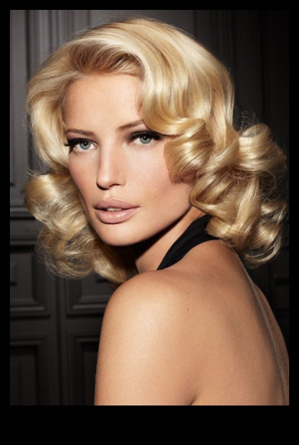 המשך גלמור וינטג': מחייה סגנונות רטרו בשיער באורך בינוני