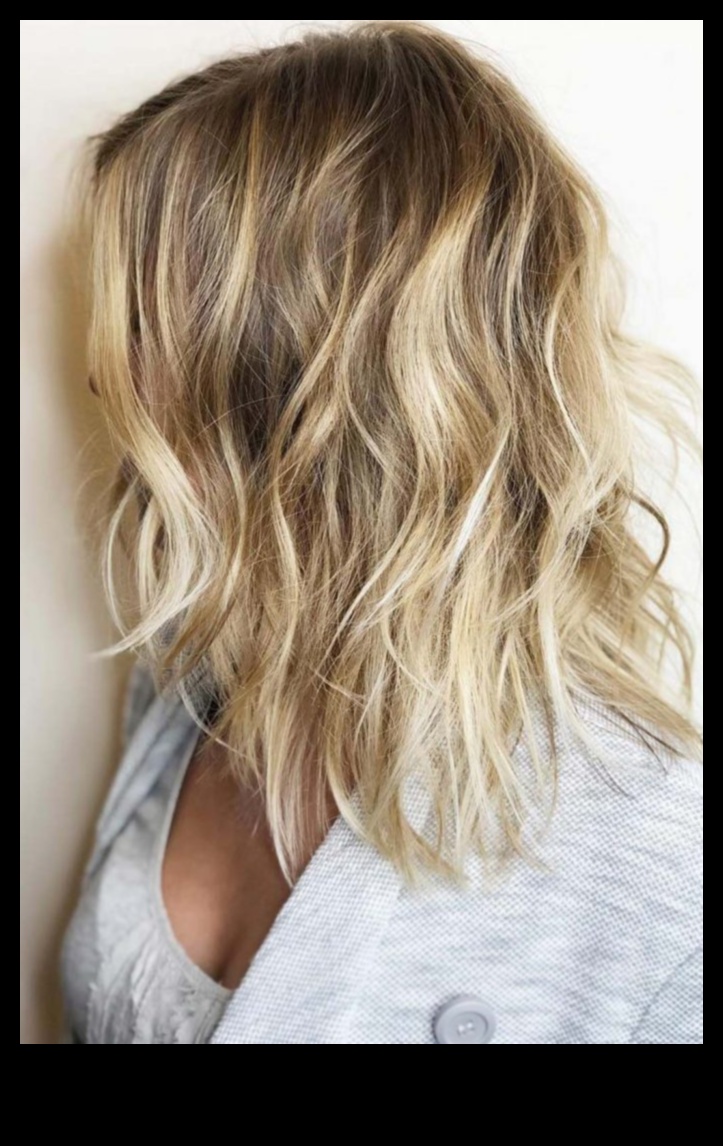 גלים ושכבות: יצירת מרקם בשיער באורך בינוני