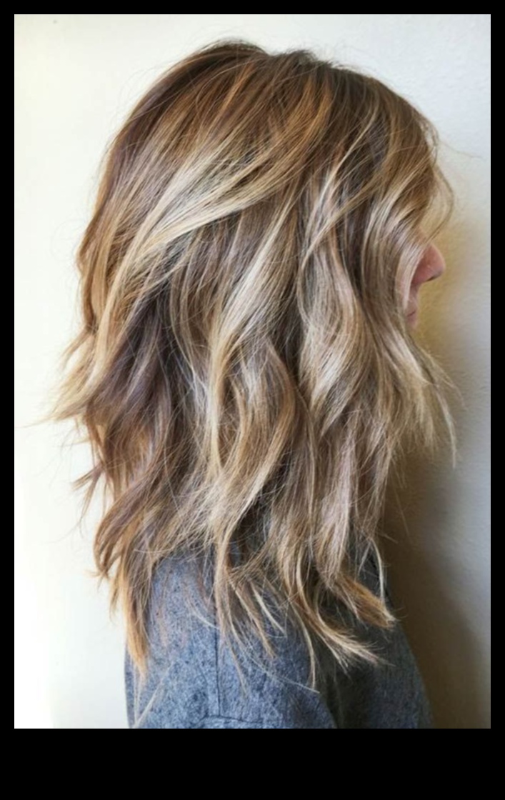 גלים ושכבות: יצירת מרקם בשיער באורך בינוני